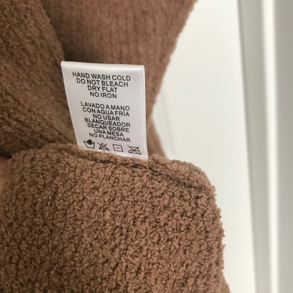 Stitch & Feather open front cardigan bishop sleeves camel color size large - Picture 9 of 14